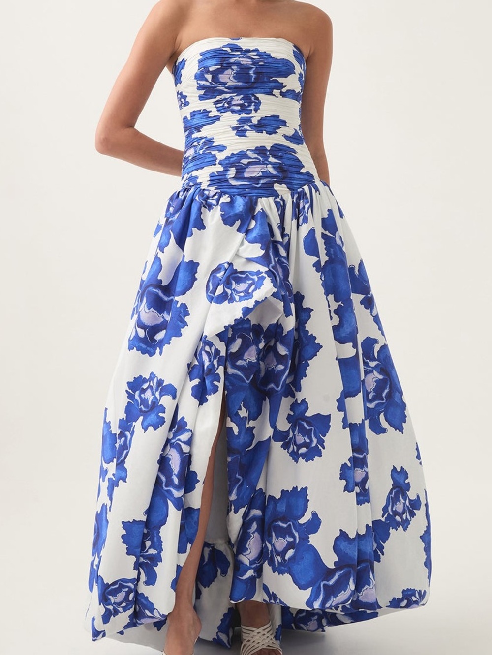 Aje Behold Maxi Dress in cobalt